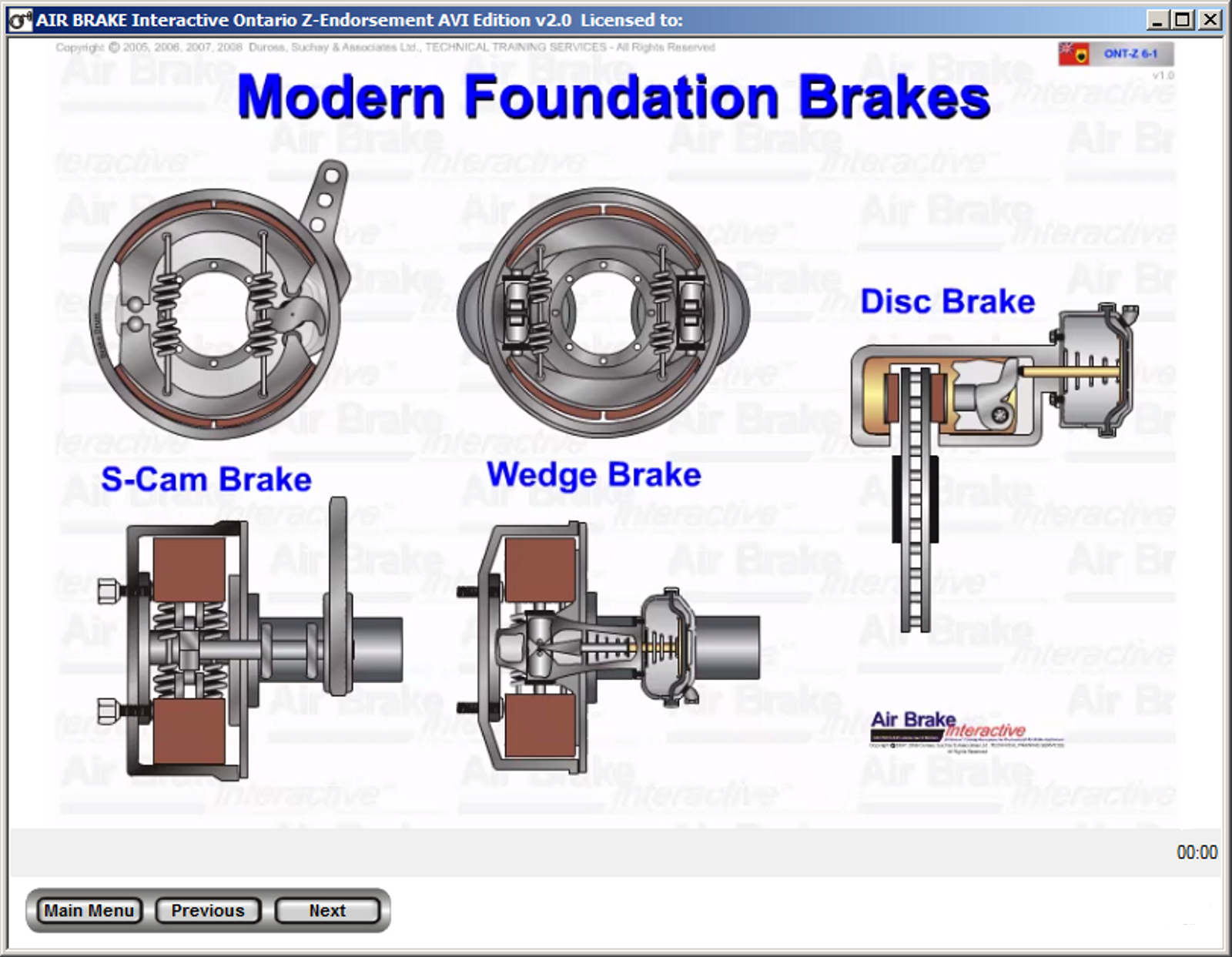 ONTARIO ZEndorsement Edition (MTO Approved) Air Brake Interactive